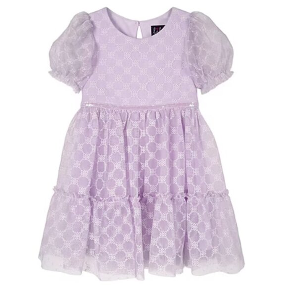 Baby Toddler Lilt Purple Puffy Sleeved  A-Line Dress  Size 18 24 mo 2T 3T 4T NWT - Picture 1 of 2